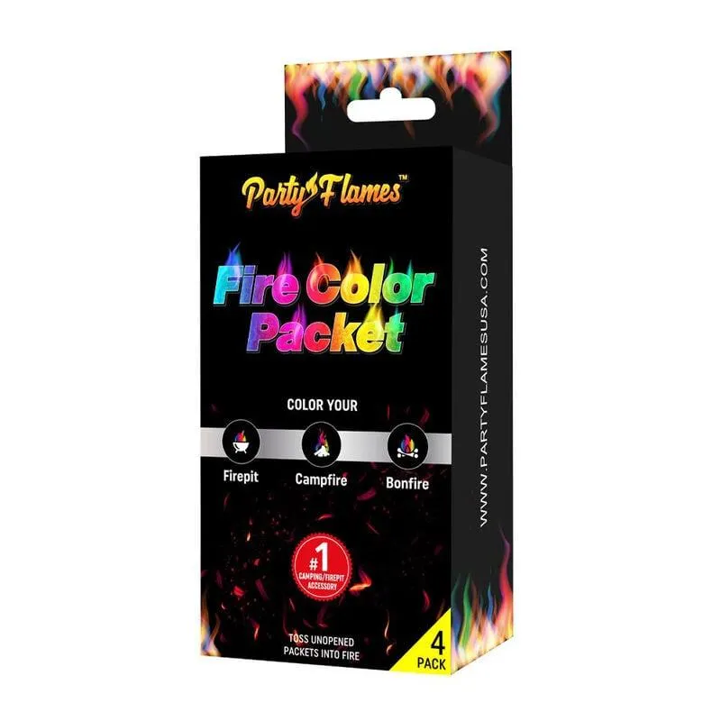 Party Flames Fire Color Changing Packets, 4-Pack