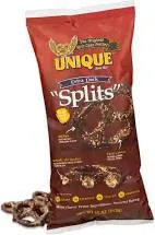 Unique Pretzels - "Splits" Extra Dark 11 Oz