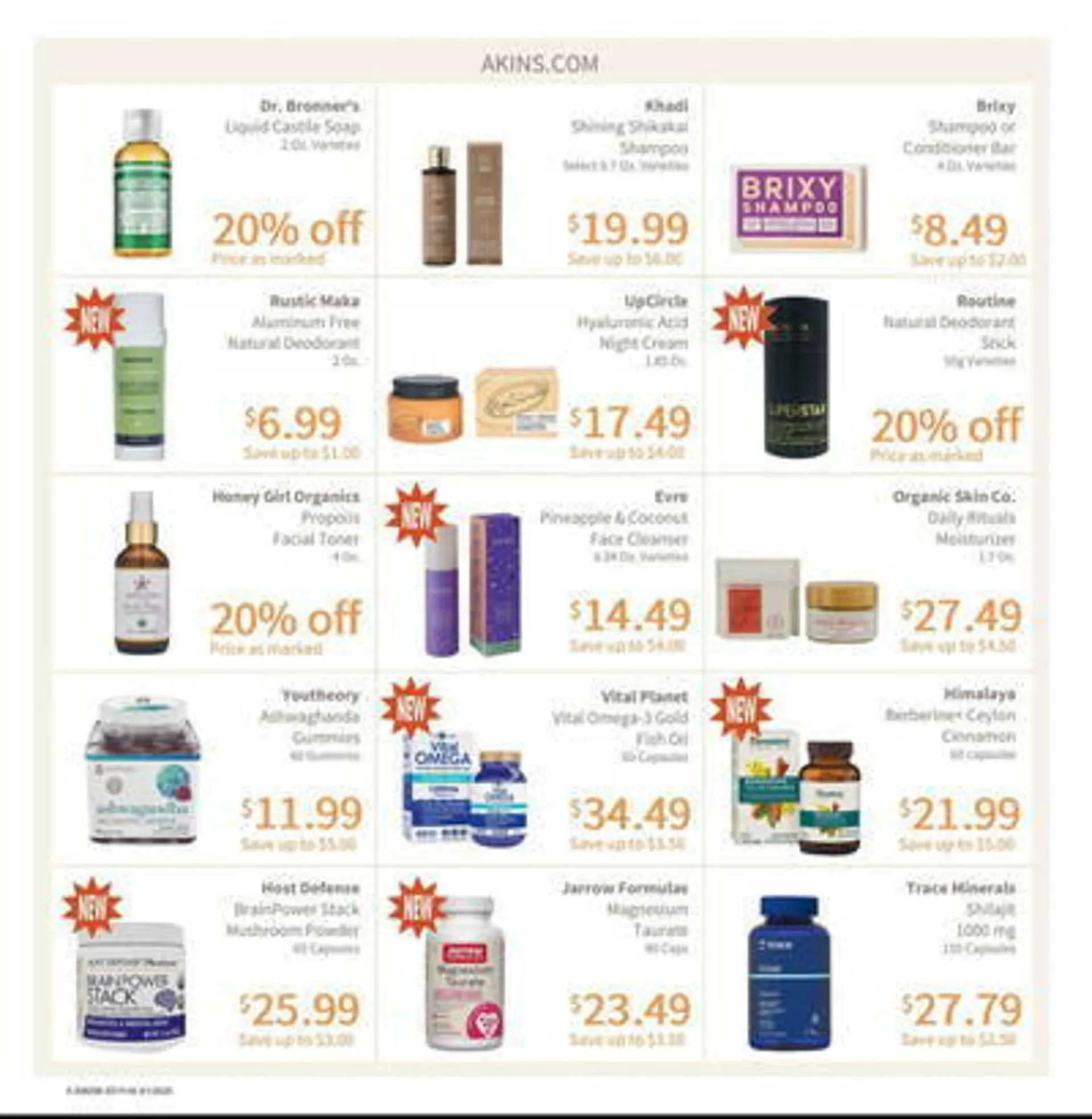 Weekly ad Akin's Natural Foods Weekly Ad from April 1 to April 30 2025 - Page 6