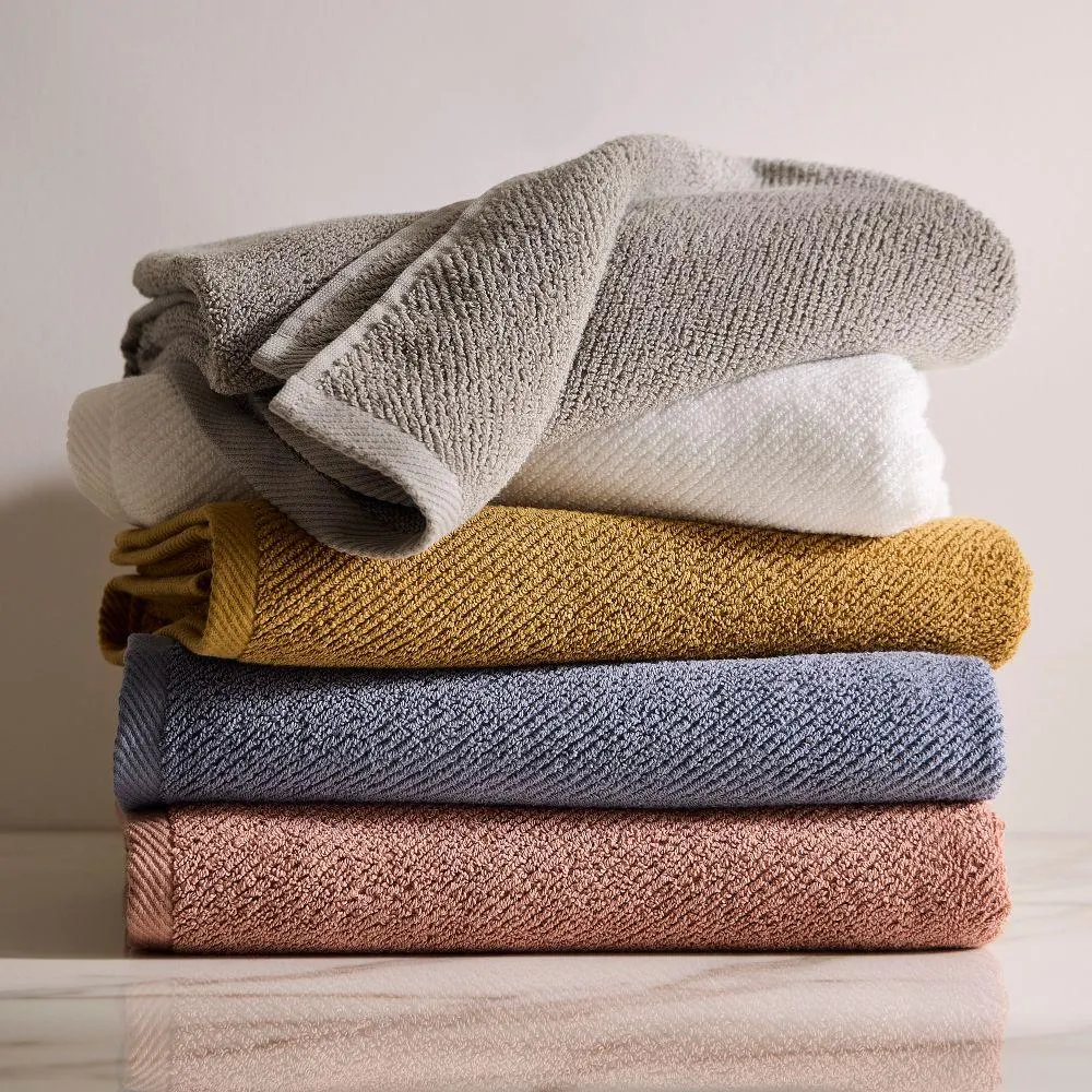 Diagonal Ribbed Towels