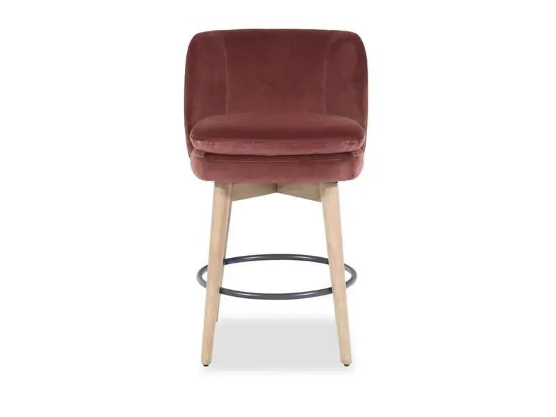 Rust Swivel Barstool