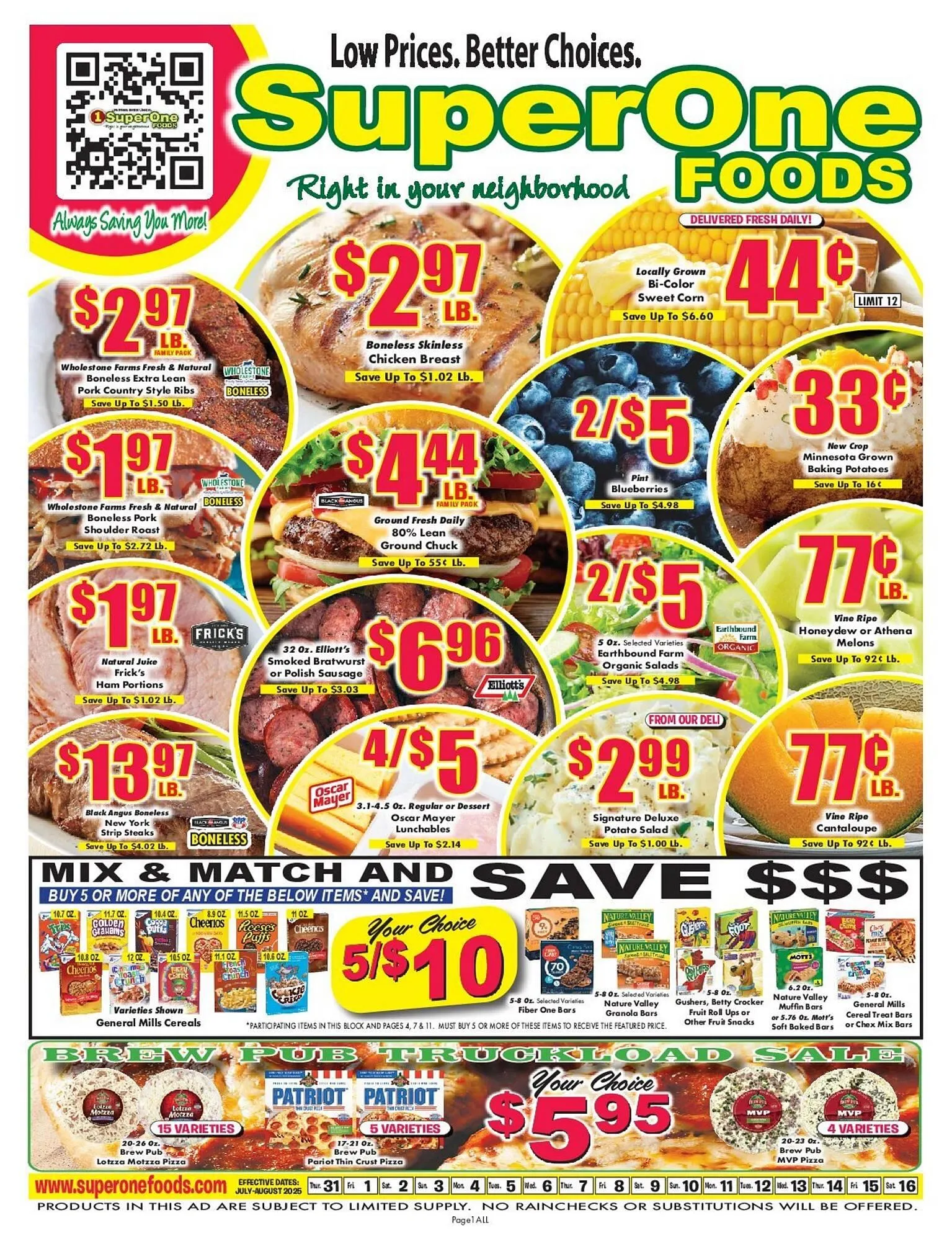 Miners County Market Weekly Ad - 1