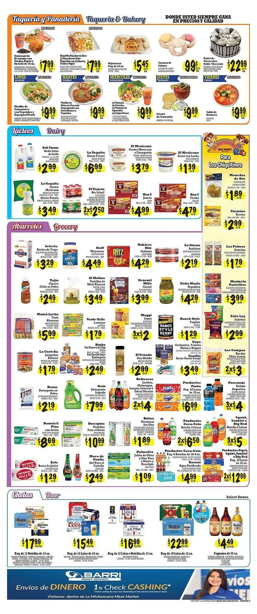 Weekly ad La Michoacana weekly ad from April 1 to April 14 2026 - Page 2