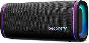 Sony ULT Field 5 Wireless Portable Bluetooth Speaker, IP67 Waterproof, Dustproof, and Rustproof with Enhanced Bass, 25 Hour Battery, 360° Party Light, and Shoulder Strap (SRSULT50B), Black