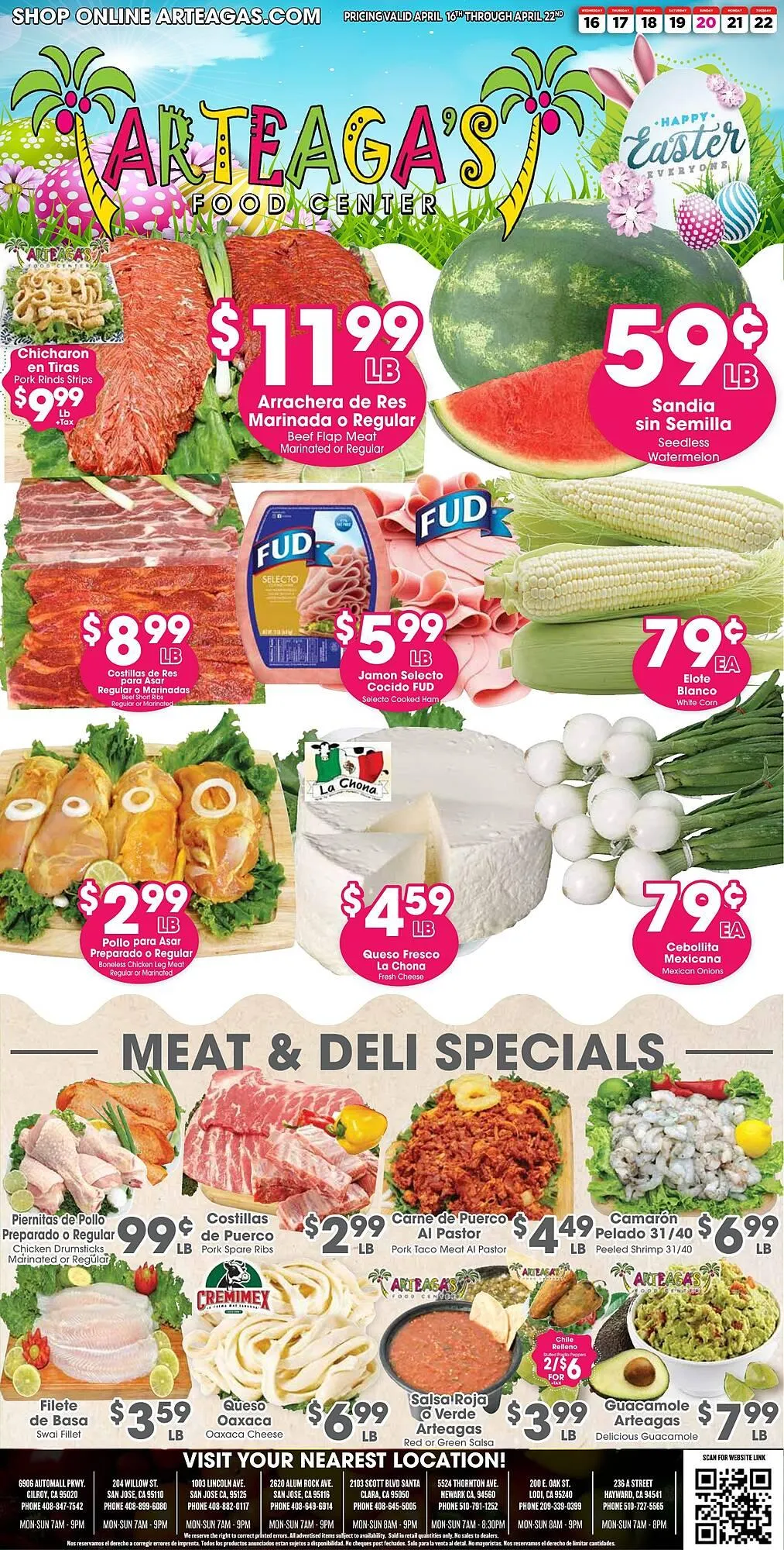 Weekly ad Arteagas Food Center Weekly Ad from April 16 to April 22 2025 - Page 1