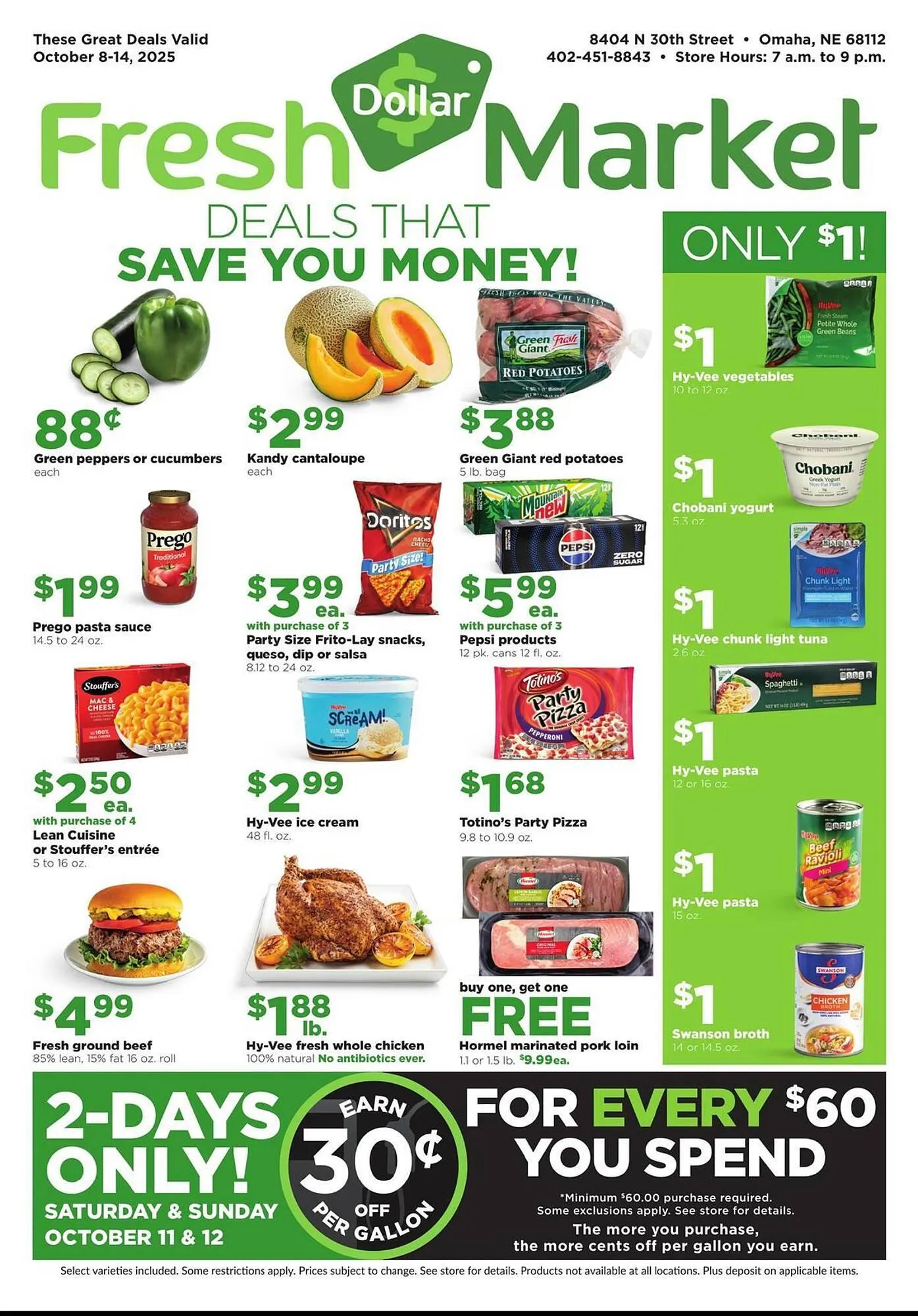 Weekly ad Hy-Vee weekly ad from October 8 to October 14 2025 - Page 1