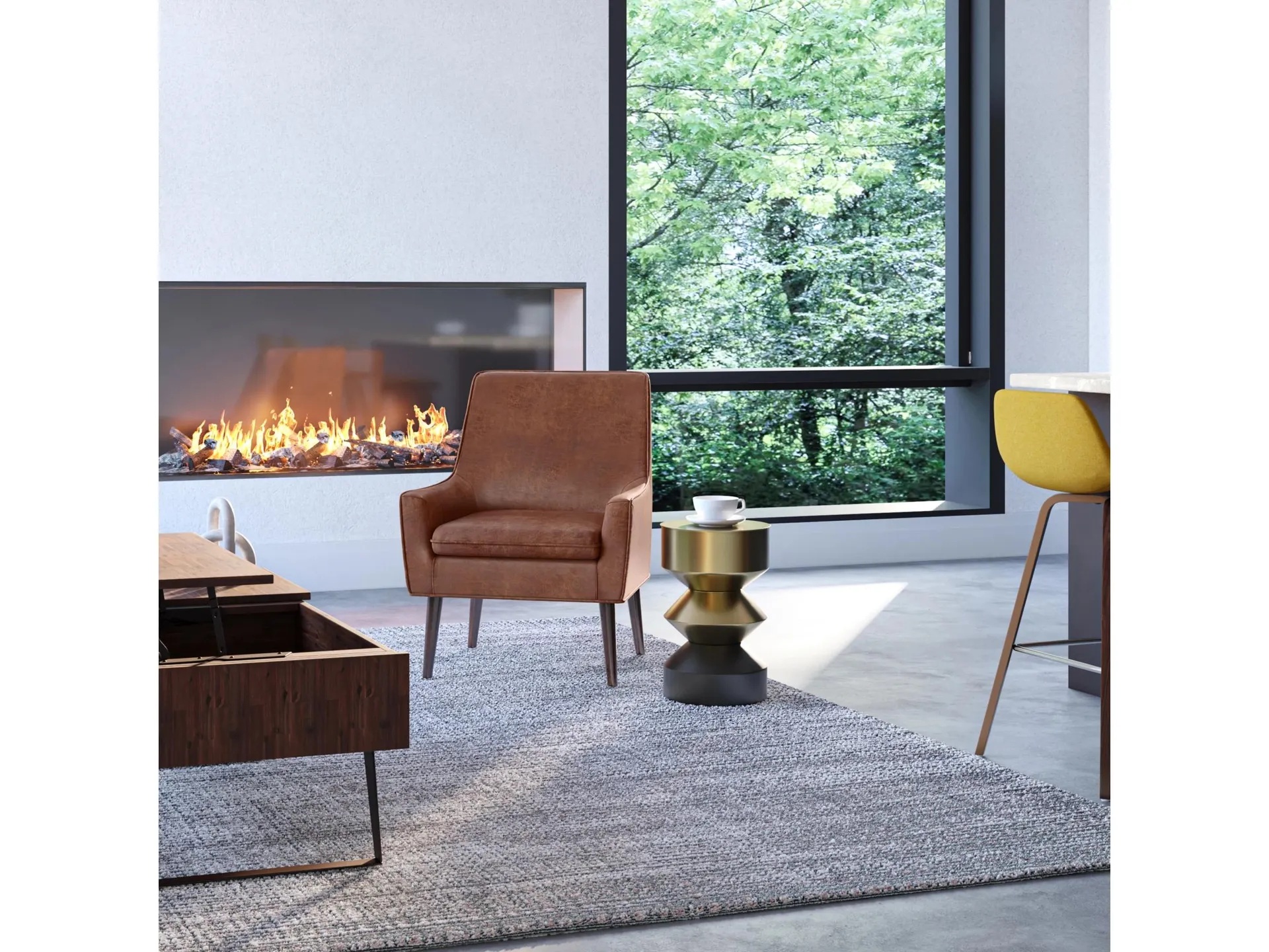 Simpli Home Miller Side Table