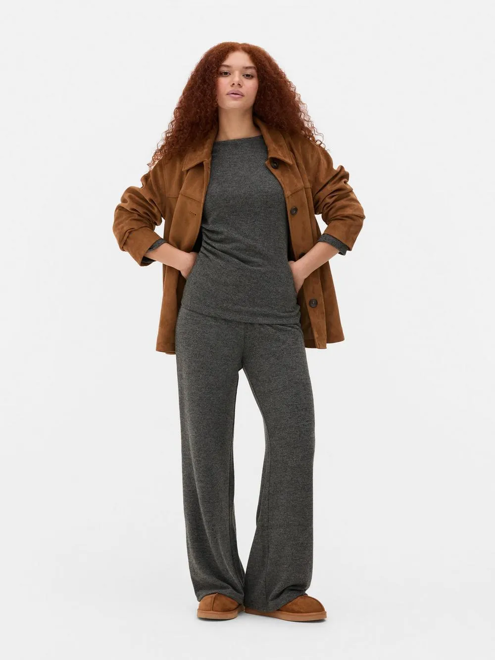 Wide-Leg Jersey Leggings