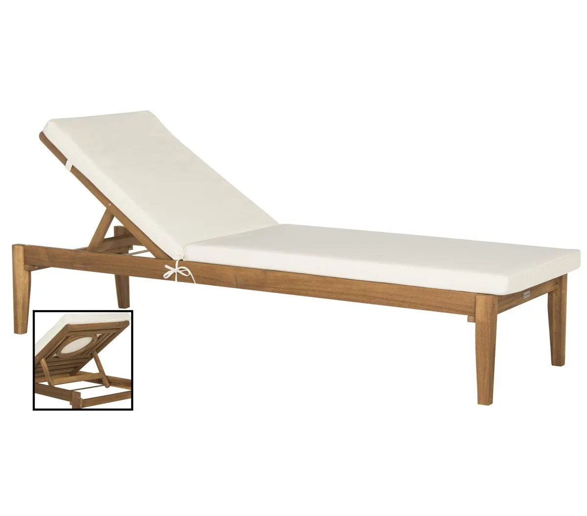 Arwen 23.6'' Outdoor Acacia Chaise Lounge