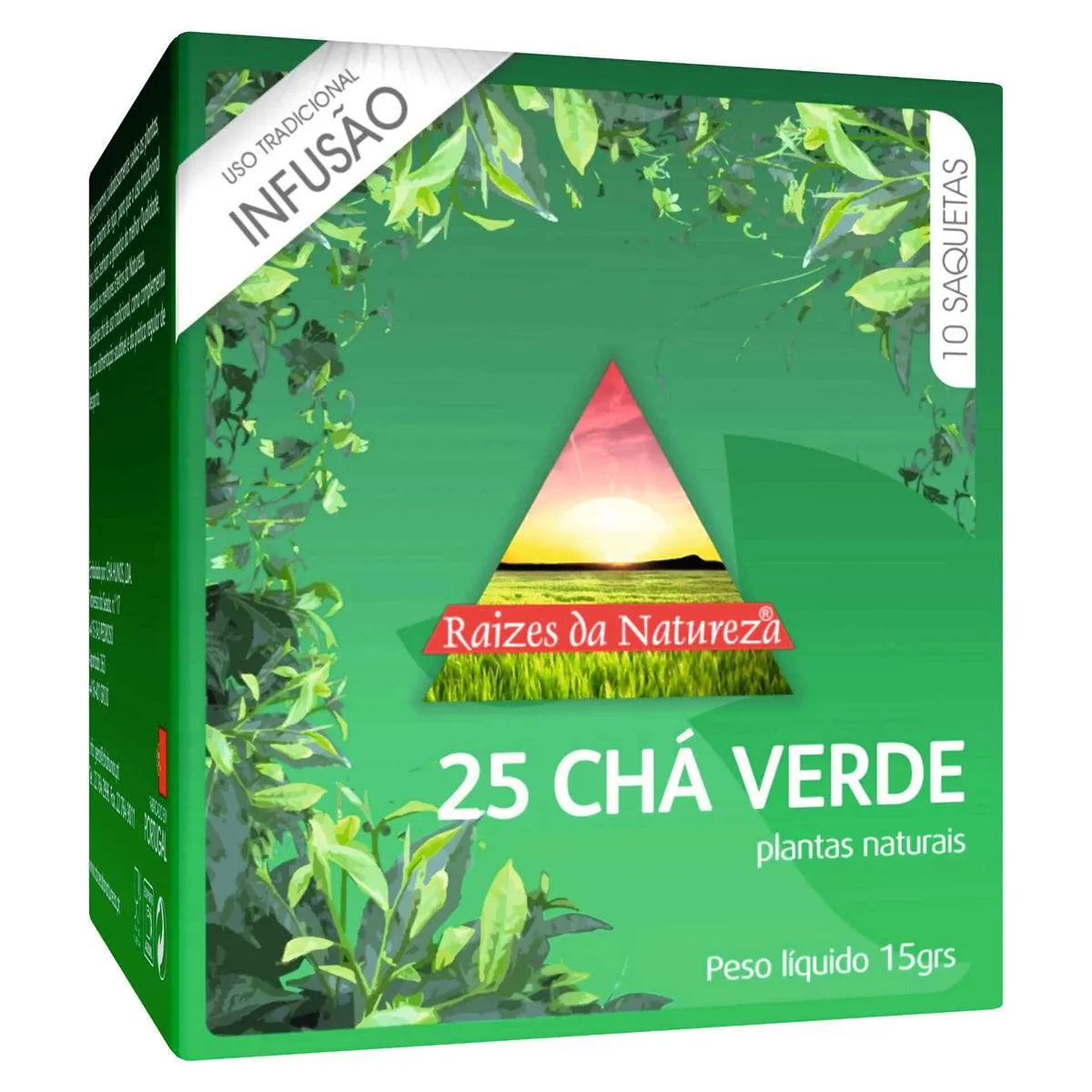 Cha Verde Raiz Natureza 10ct