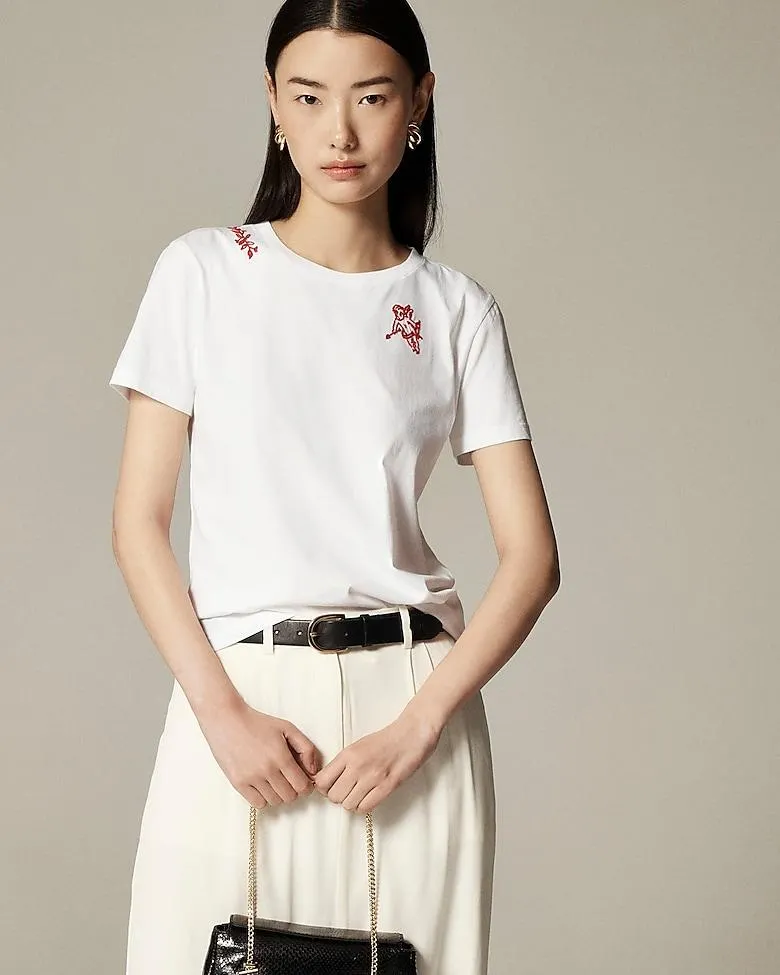 Classic-fit "Cherub" graphic T-shirt