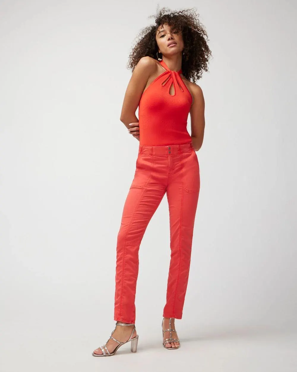 Mid-Rise Pret-A-Pedi Crop Pants