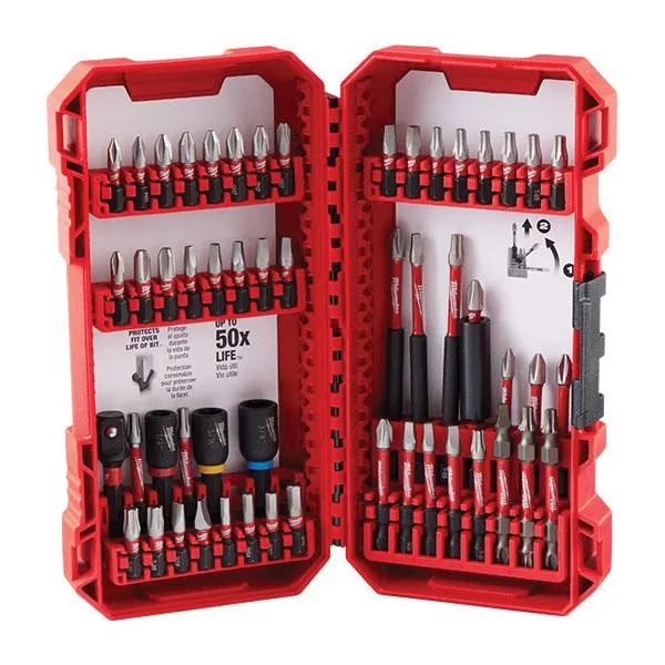 SHOCKWAVE Impact Duty Series 48-32-4010 Driver Bit Set, 54-Piece, All-Purpose, Alloy Steel