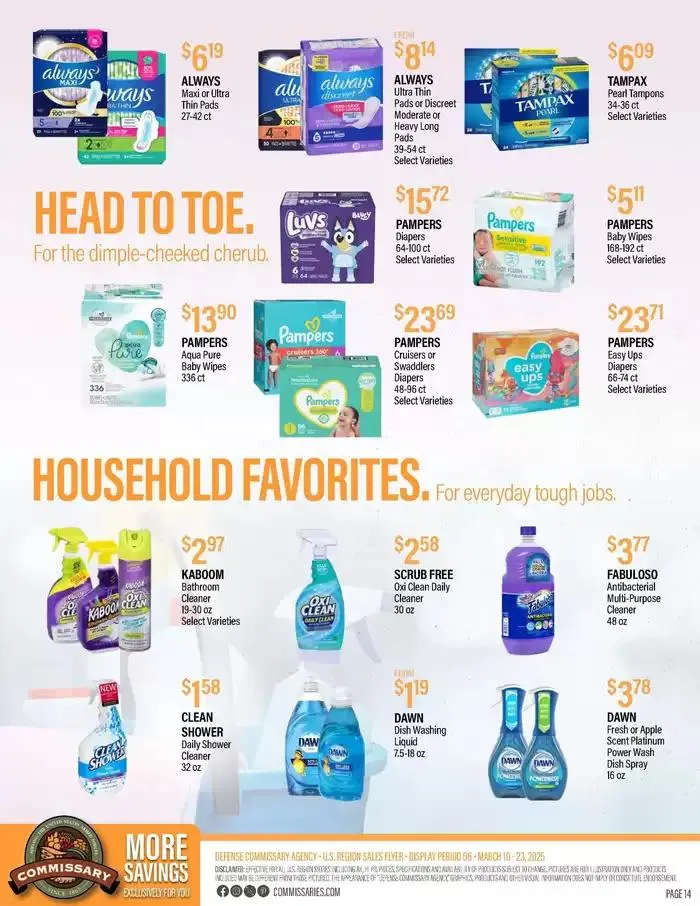 Weekly ad Flyer Commissary from March 10 to March 23 2025 - Page 14