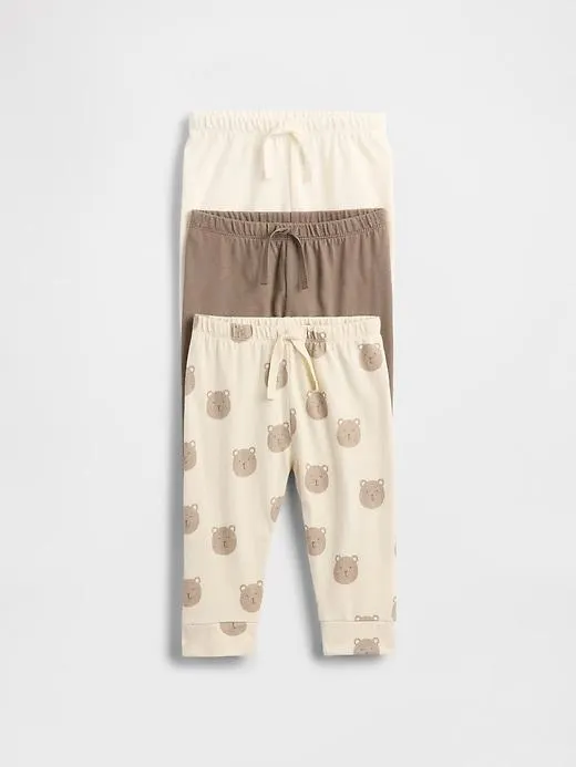 Baby First Favorites Organic Cotton Pull-On Pants (3-Pack)
