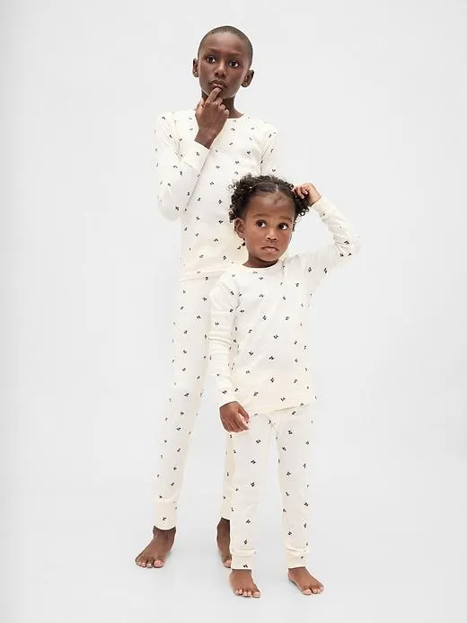Kids & Baby Organic Brushed Cotton Holiday PJ Set
