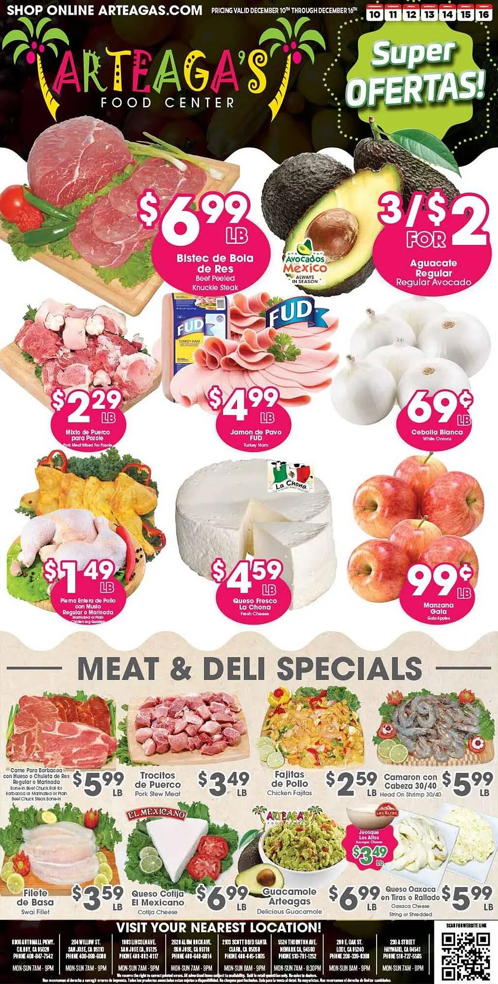 Weekly ad Arteagas Food Center weekly ad from December 10 to December 16 2025 - Page 1