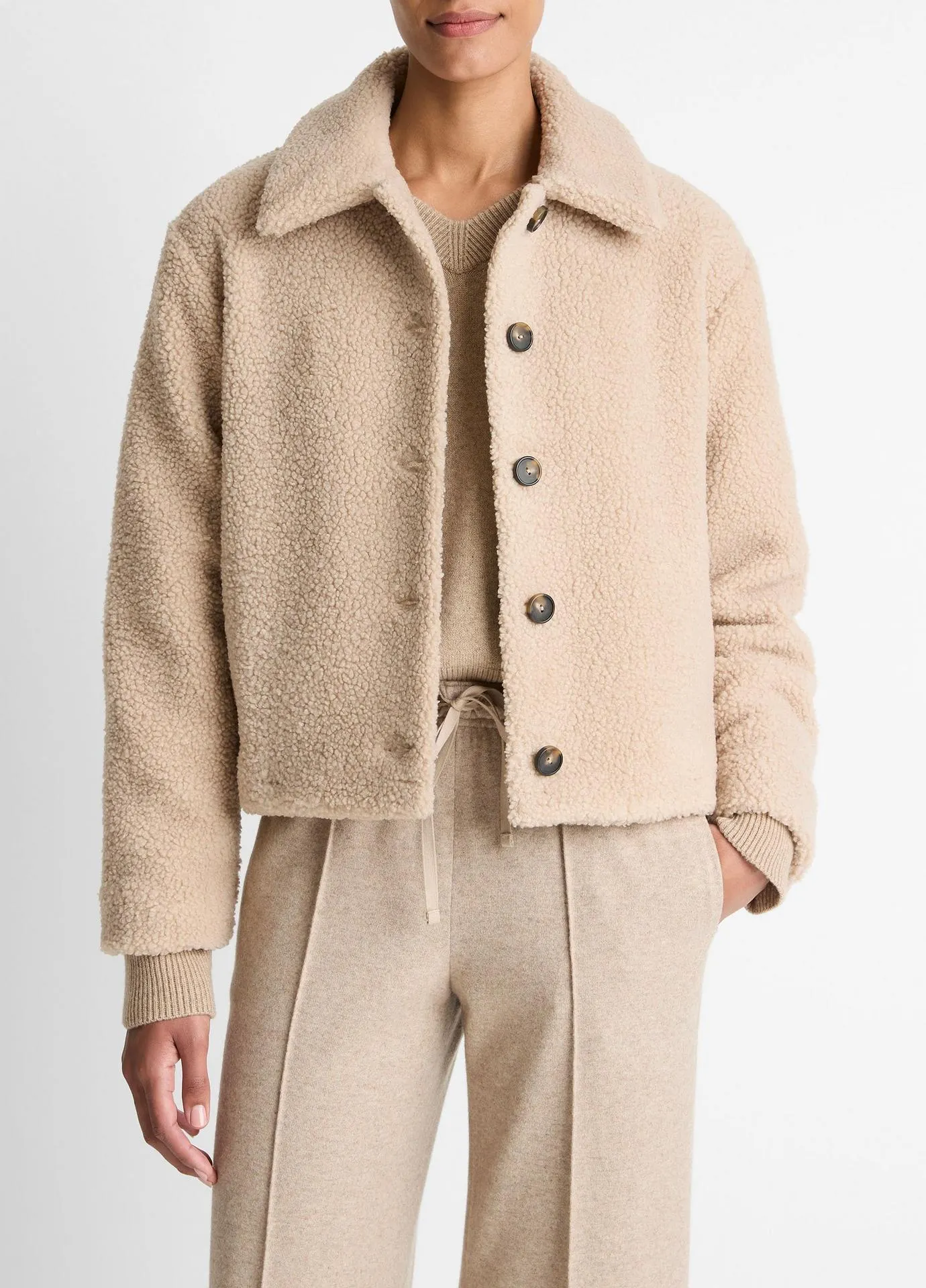 Collared Sherpa Jacket