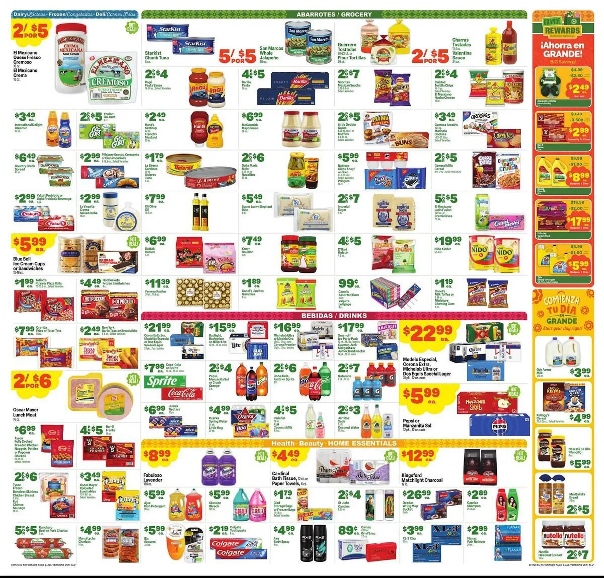 Weekly promotion El Rio Grande weekly ad spanning from March 11 to March 17 2026 - Page 2 for Catalogue 365