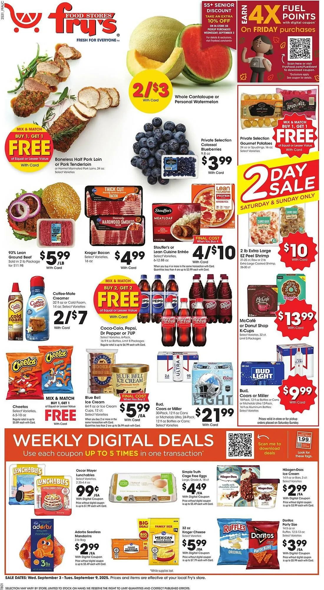 Weekly ad Fry's weekly ad from September 3 to September 9 2025 - Page 1
