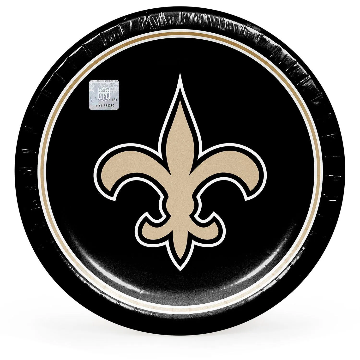 New Orleans Saints NFL Round Paper Plates, 10", 85 ct.