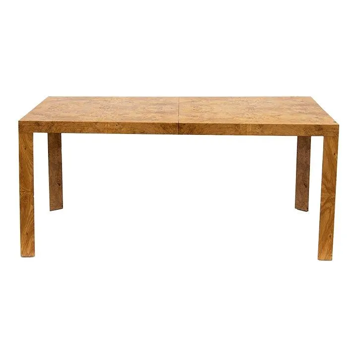 Burlwood Parsons Dining Table With 2 Leaves by Dunbar