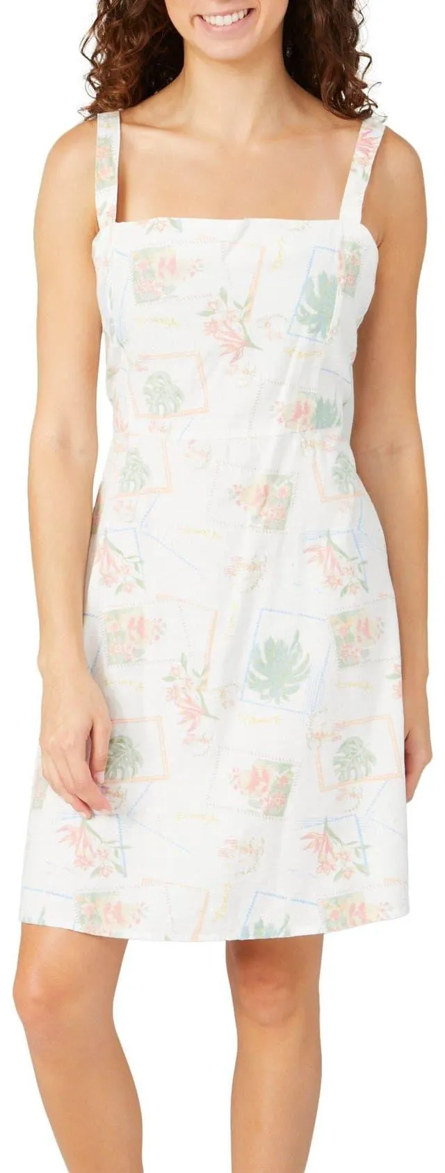Derek Heart Juniors Vintage Botanical Dress