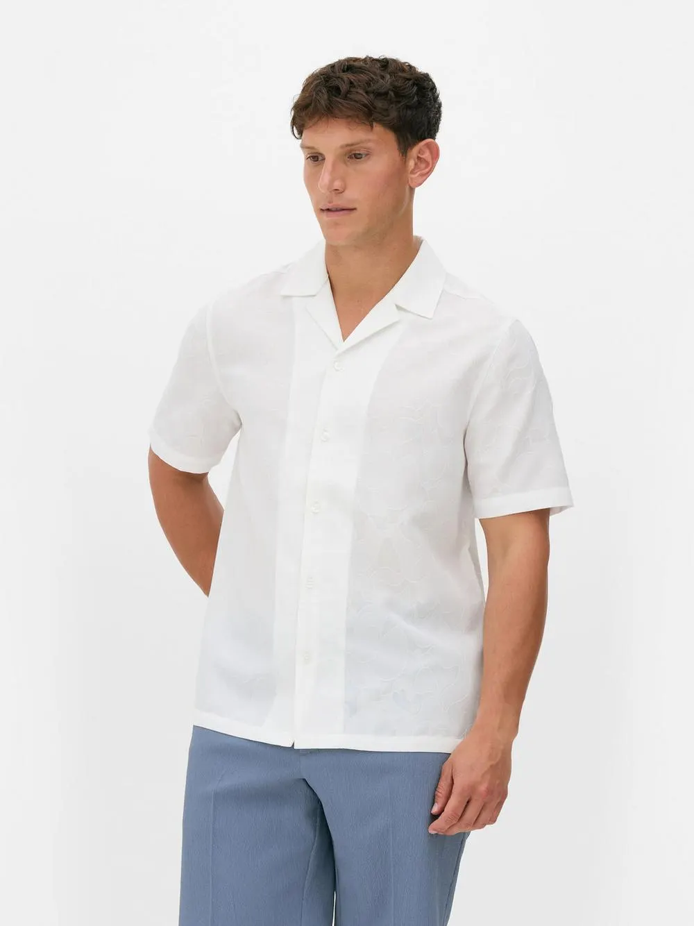 Kem Embroidered Short Sleeve Shirt