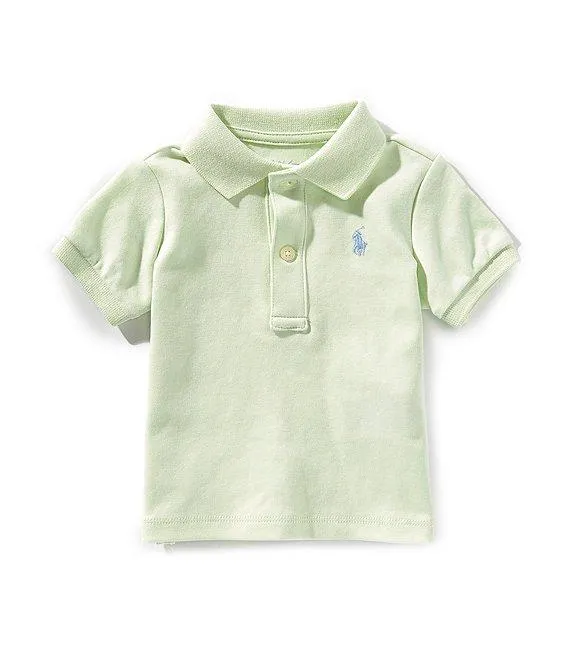 Baby Boys Short Sleeve Interlock Polo Shirt