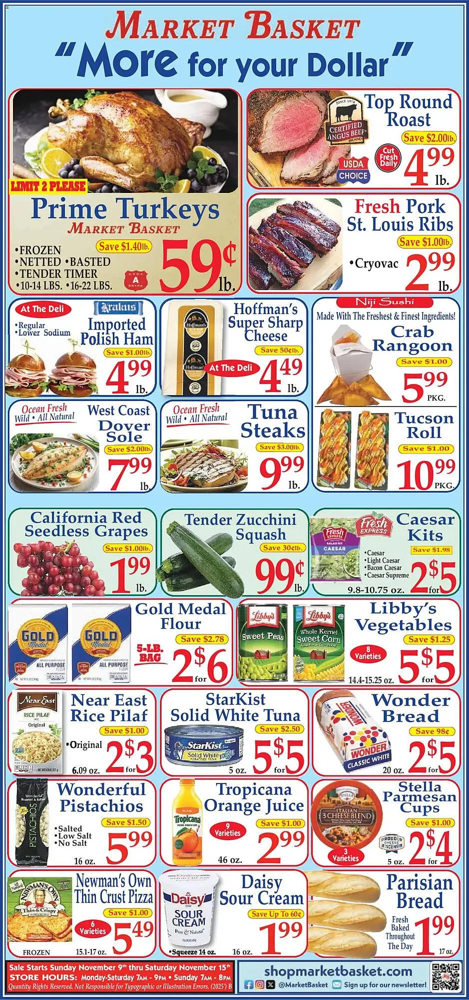 Weekly ad Market Basket weekly ad from November 9 to November 16 2025 - Page 1