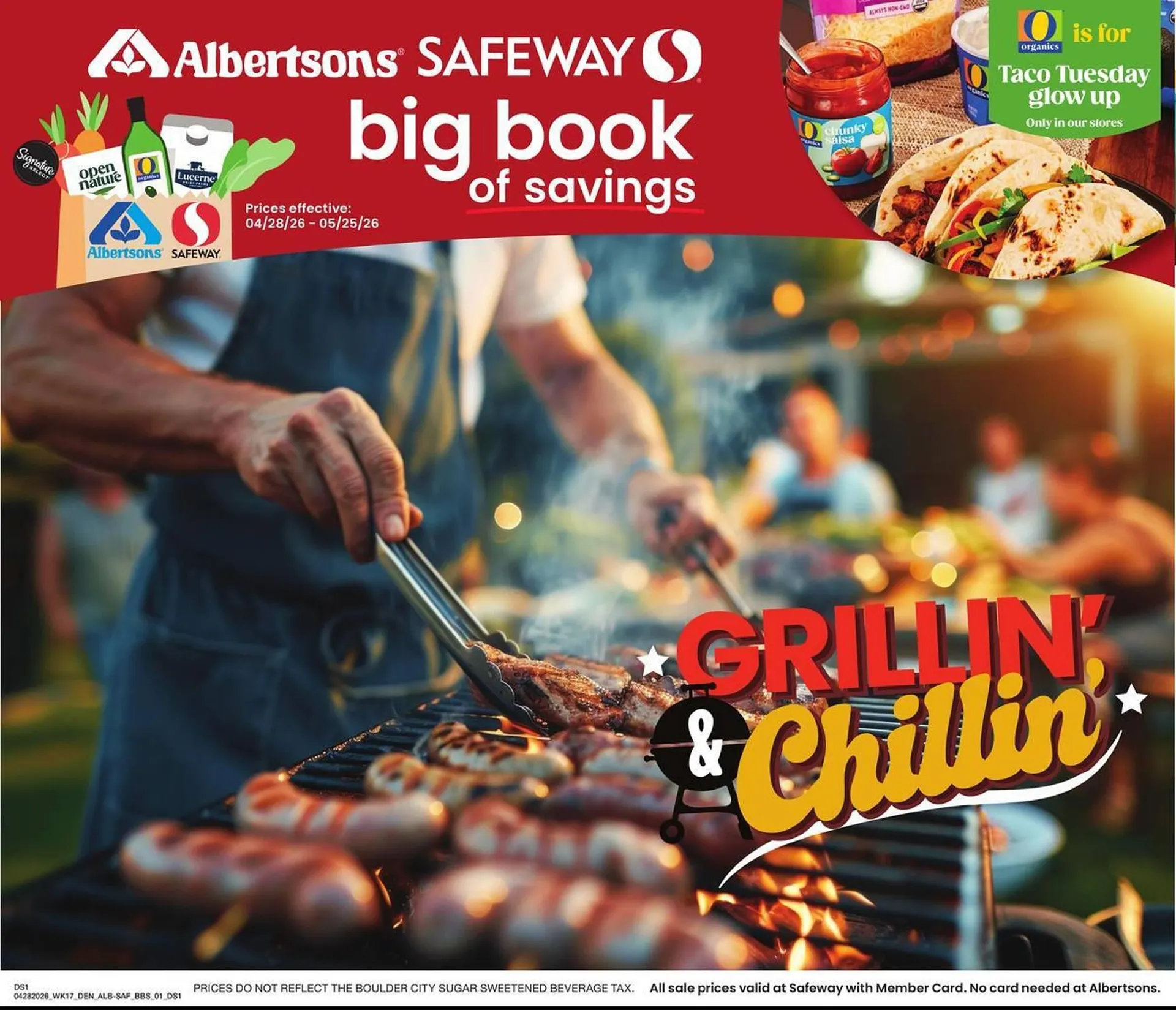 Weekly promotion Safeway weekly ad spanning from April 28 to May 25 2026 - Page 1 for Catalogue 365