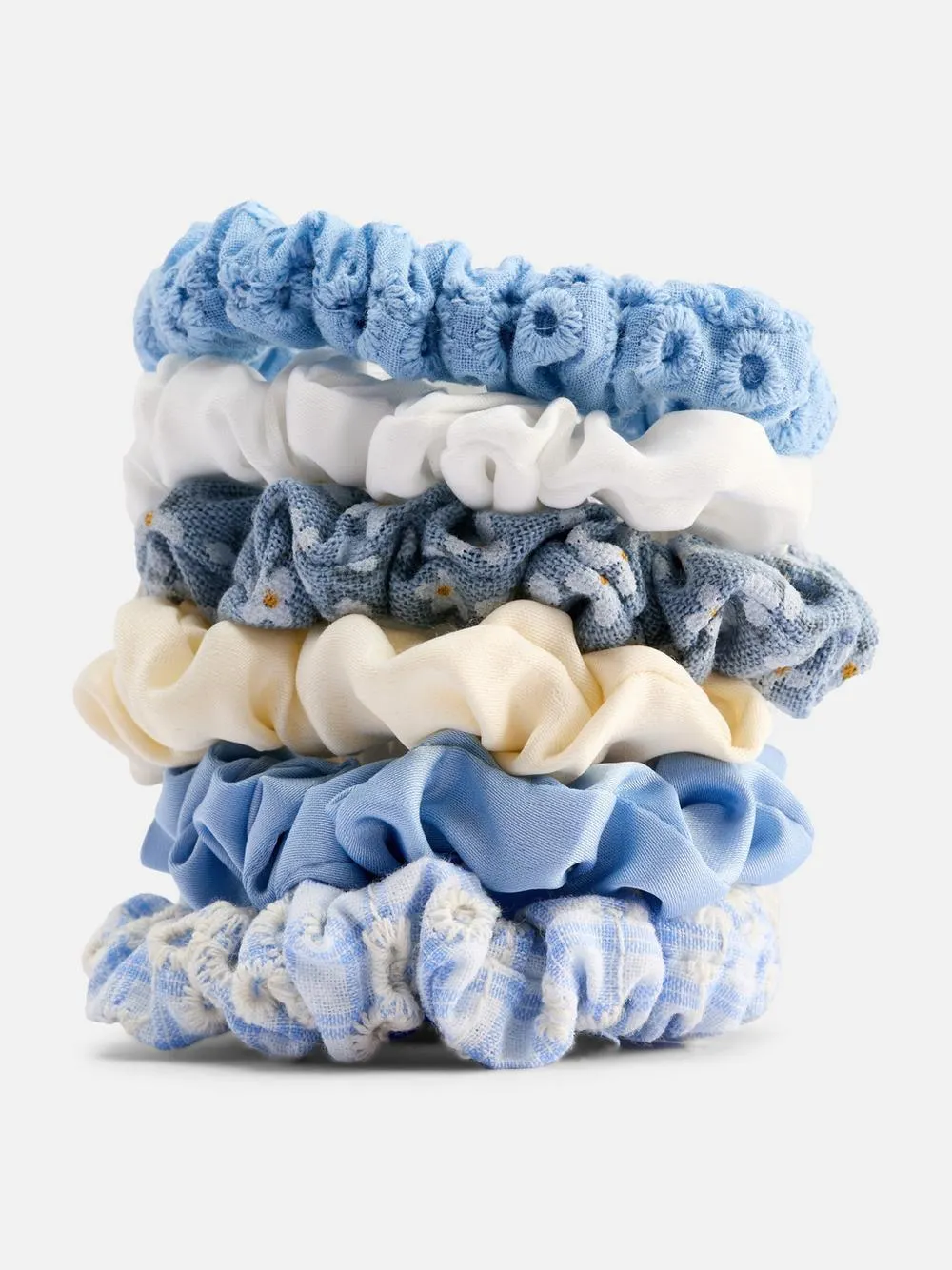 6-Pack Multi Micro Scrunchies