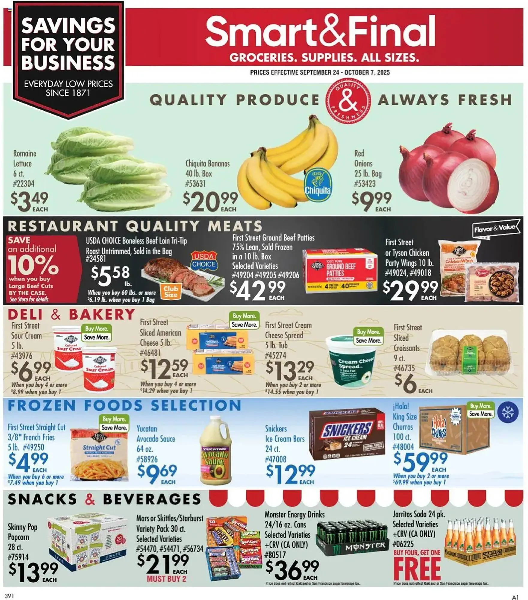 Weekly ad Smart & Final weekly ad from September 23 to October 8 2025 - Page 1