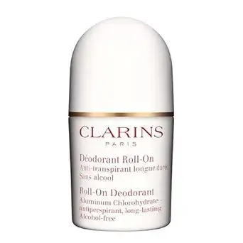 Clarins Roll-On Antiperspirant Deodorant | Alcohol Free | No White Residue | Long Lasting, Non-Sticky Formula| All Skin Types, Including Sensitive Skin | 1.7 Ounces