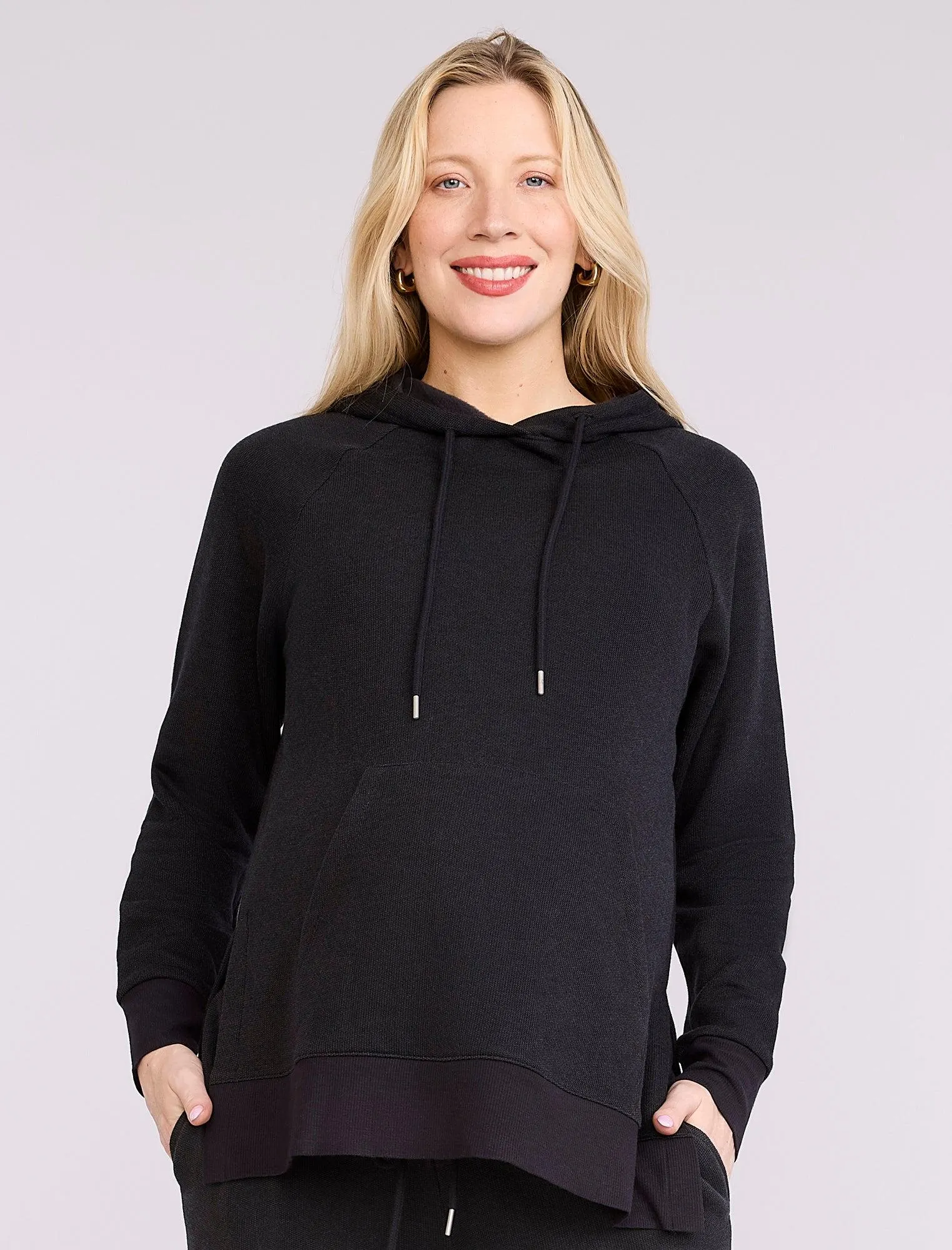 Maternity Tunic Hoodie with Side Slits