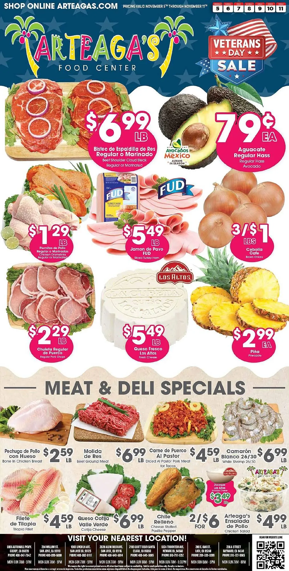 Weekly ad Arteagas Food Center weekly ad from November 5 to November 11 2025 - Page 1