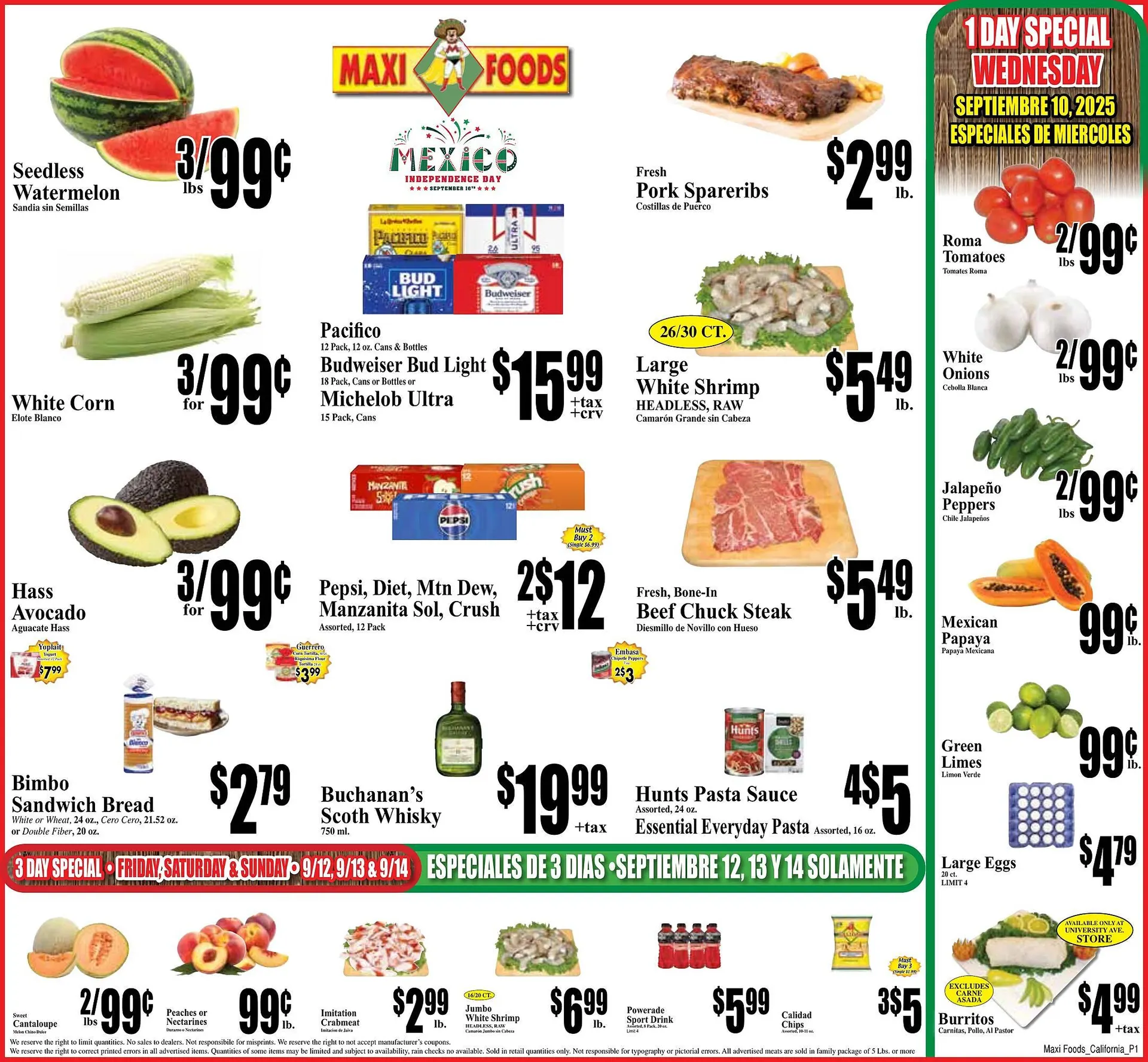 Weekly ad Maxi Foods weekly ad from September 10 to September 16 2025 - Page 1