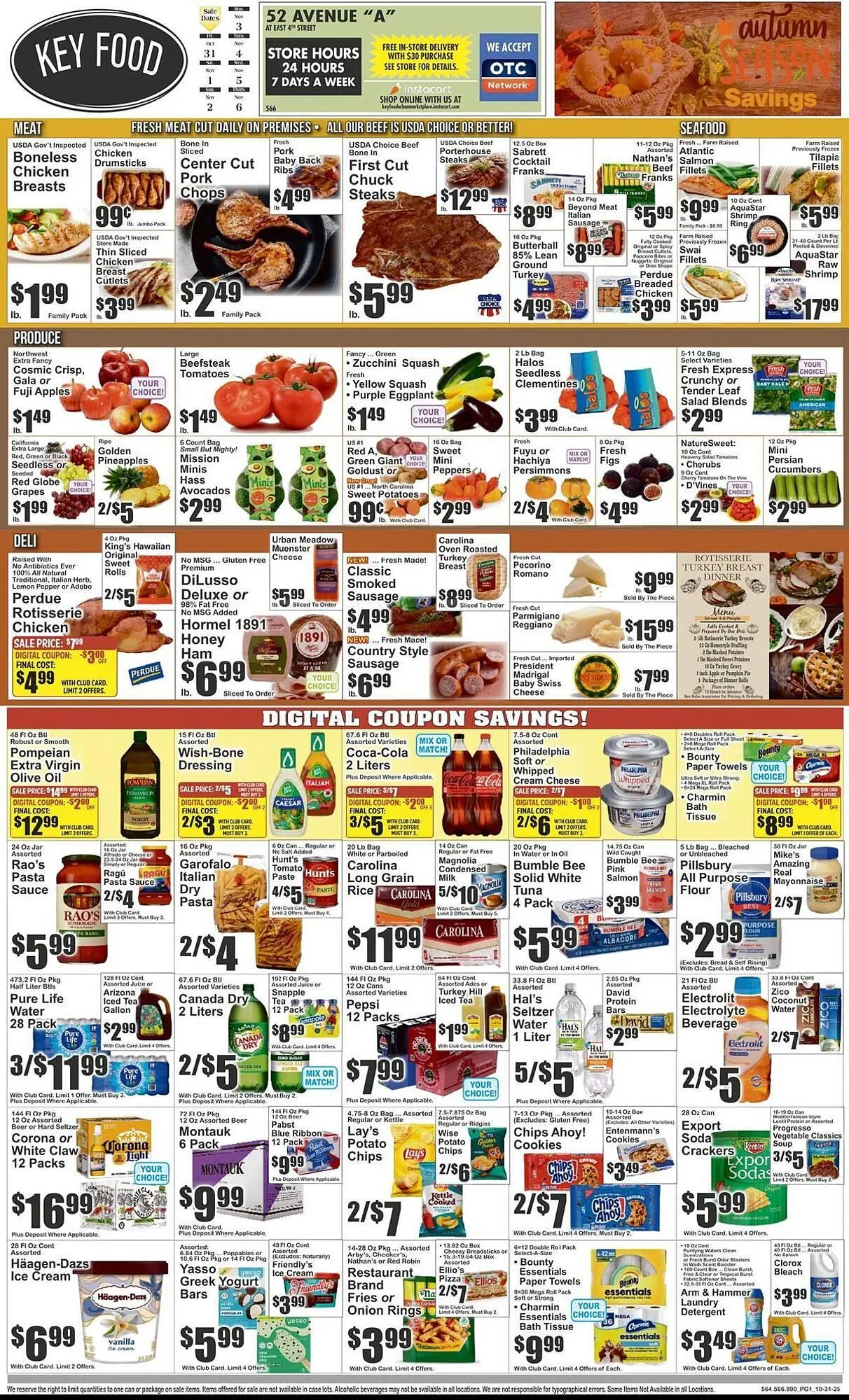 Weekly ad Key Food circular from October 31 to November 6 2025 - Page 1