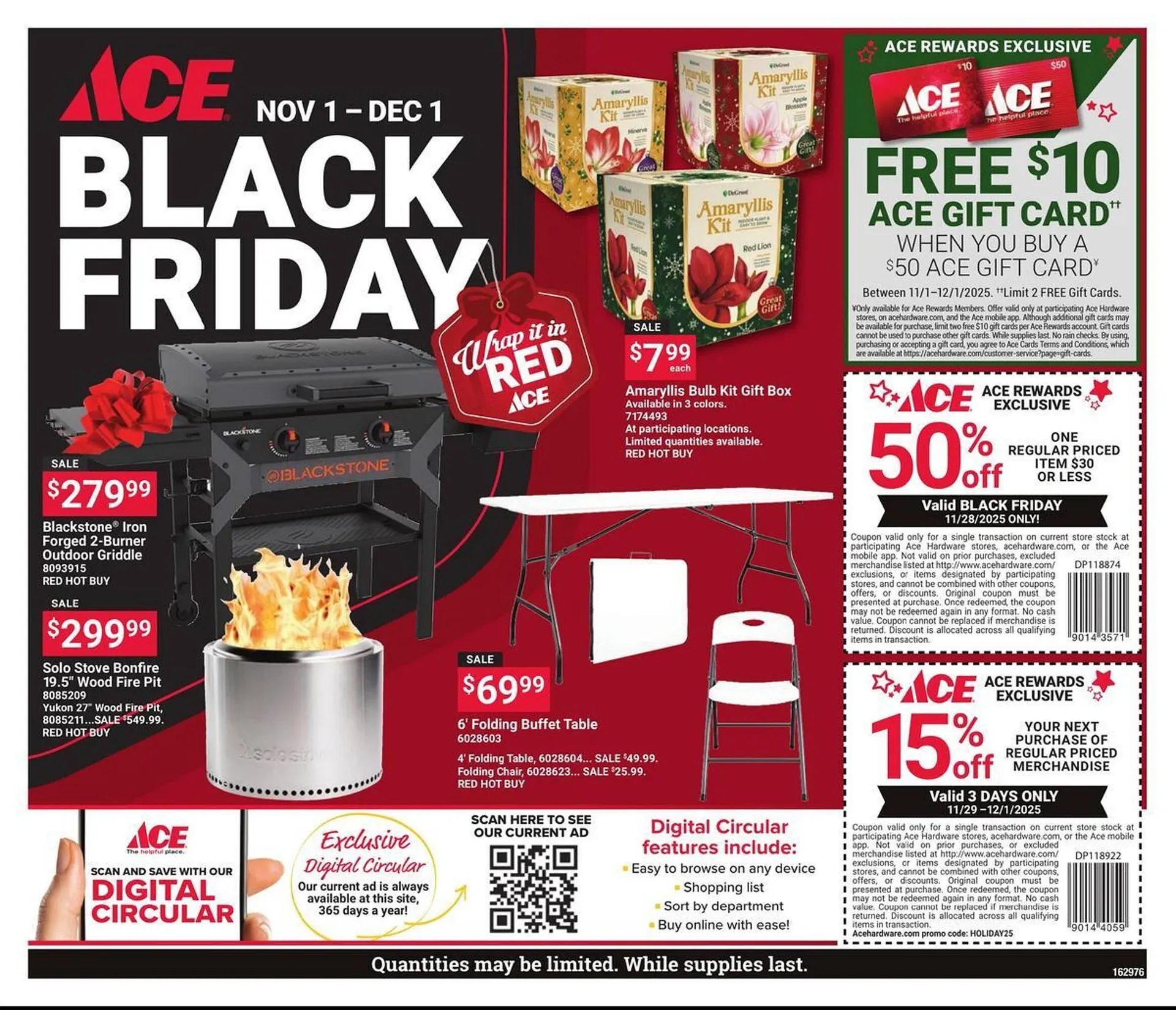 Weekly ad Ace Hardware flyer from November 1 to December 1 2025 - Page 1
