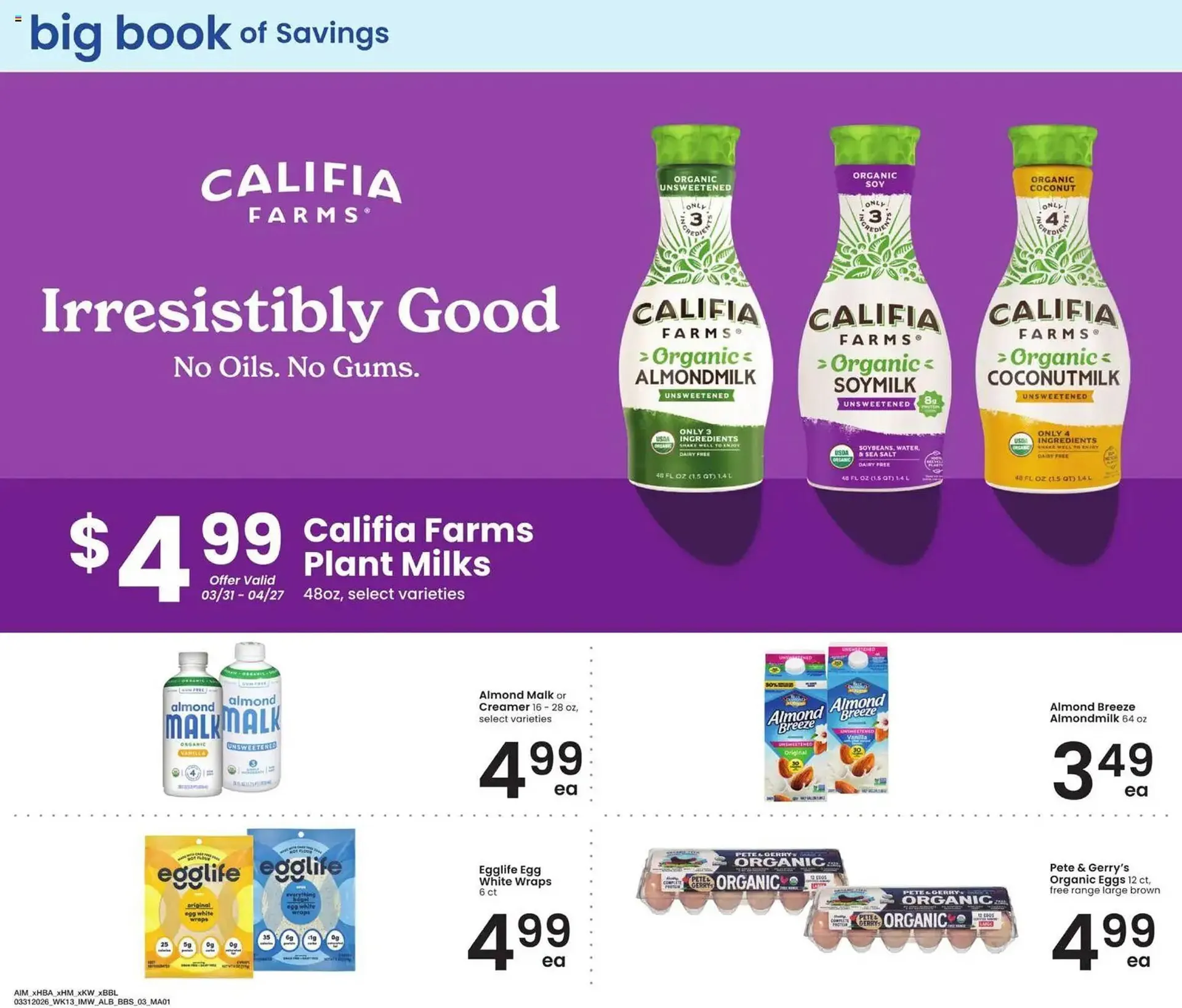 Weekly promotion Albertsons weekly ad spanning from March 31 to April 28 2026 - Page 3 for Catalogue 365