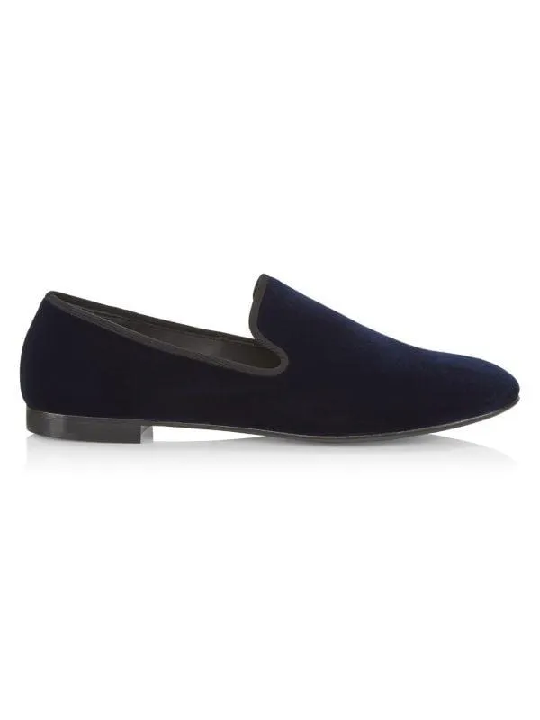 Velvet Slip-On Loafers