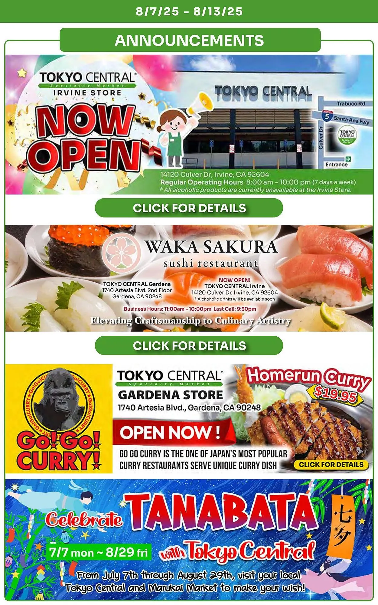 Weekly ad Tokyo Central Specialty Market Weekly Ad from August 7 to August 13 2025 - Page 7