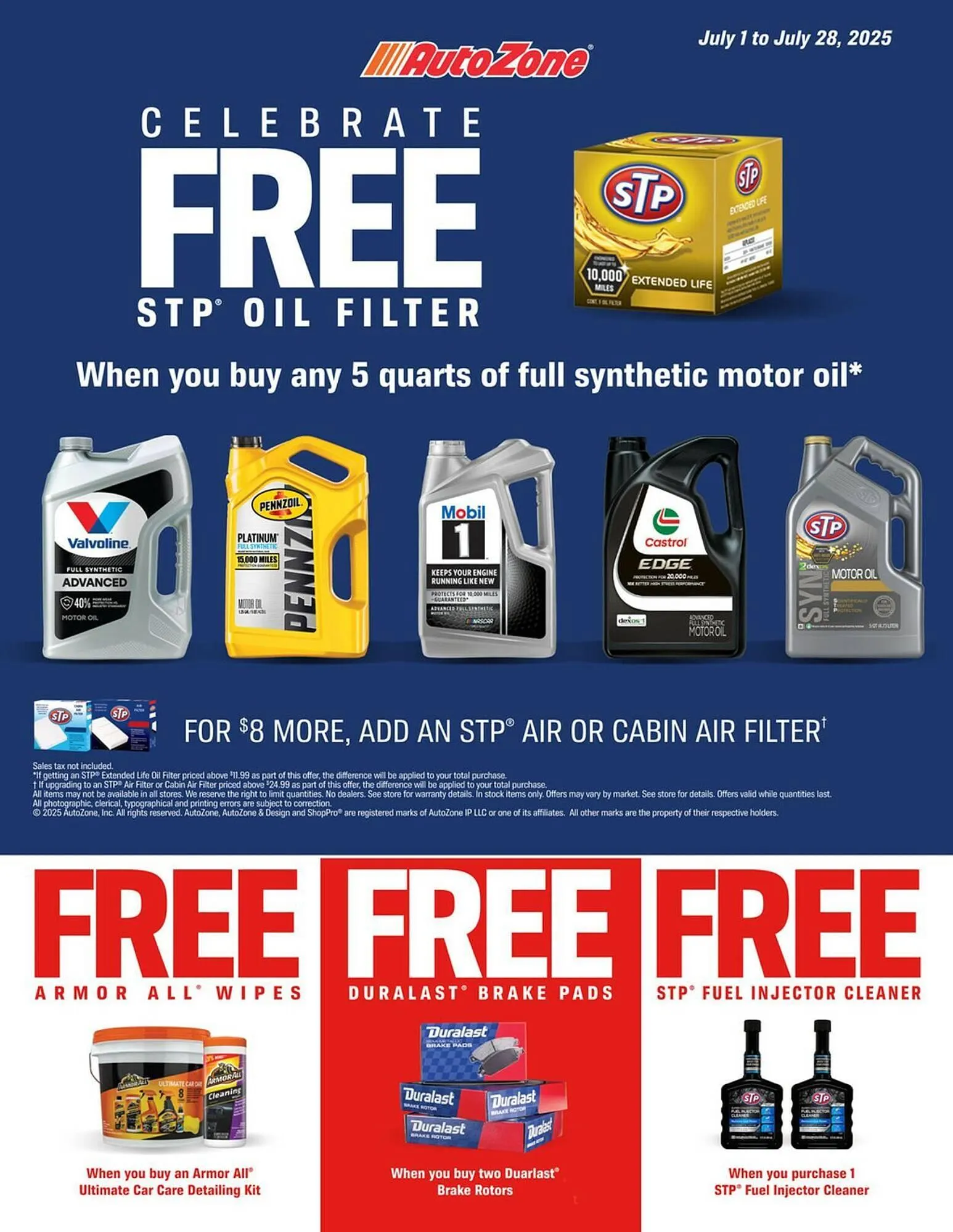 Weekly ad AutoZone Weekly Ad from July 1 to July 28 2025 - Page 1