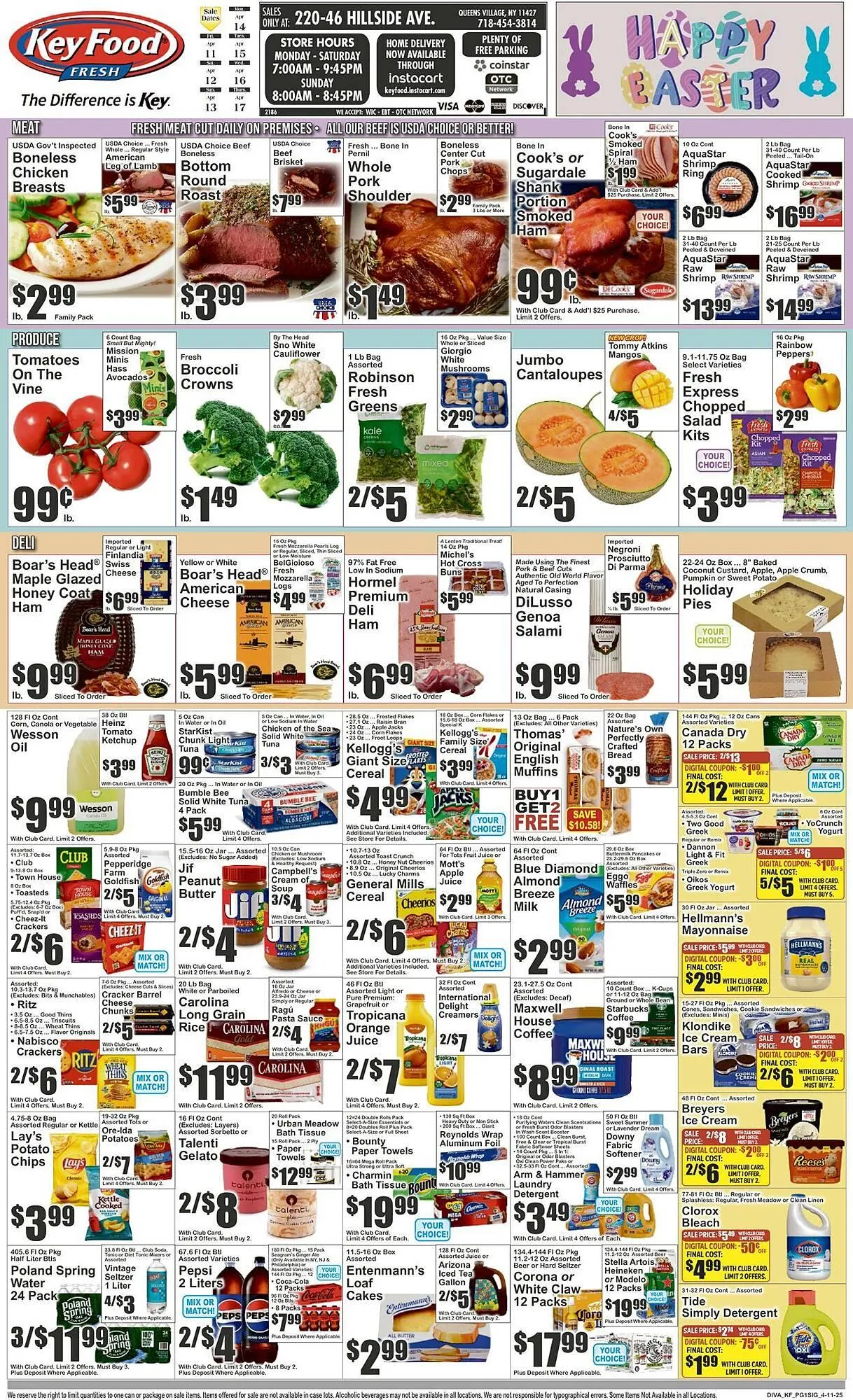 Weekly ad Key Food Weekly Ad from April 11 to April 17 2025 - Page 1