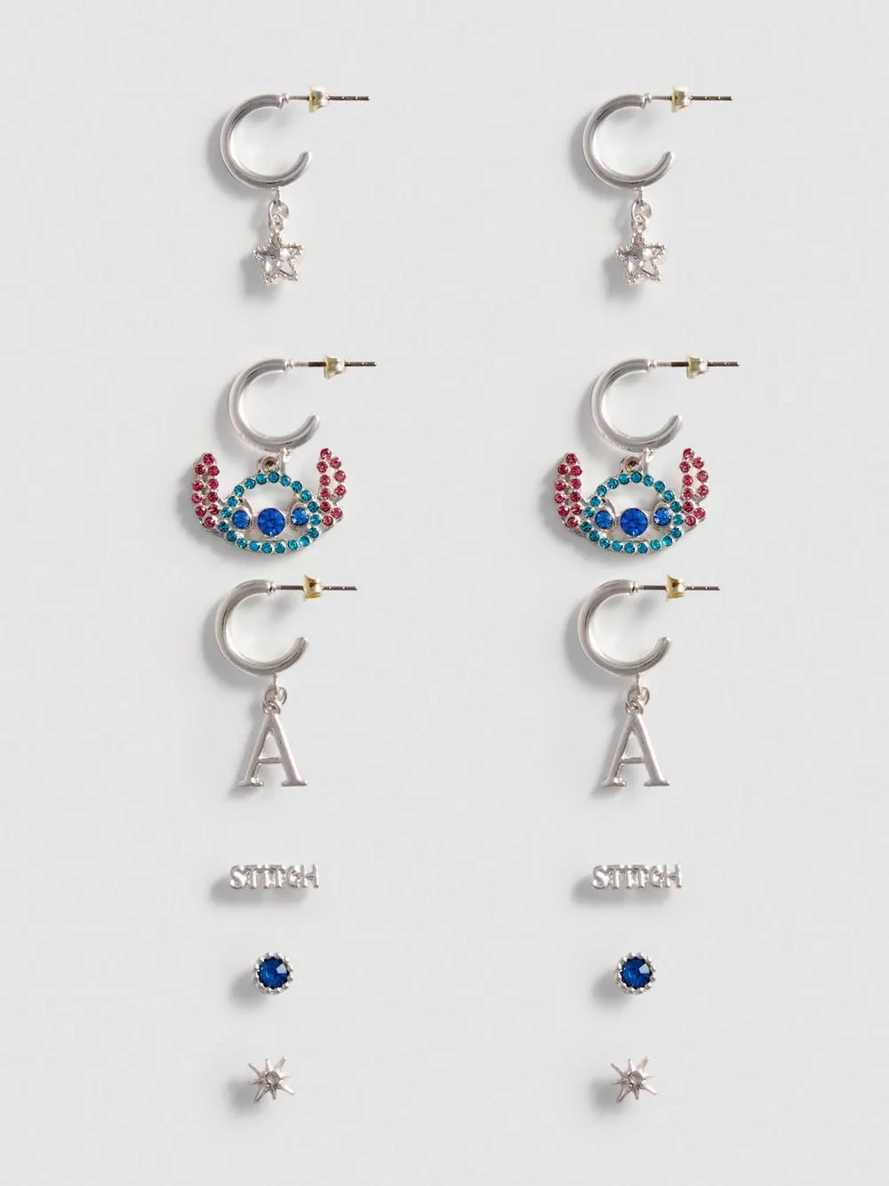 6pk Disney’s Stitch Earrings
