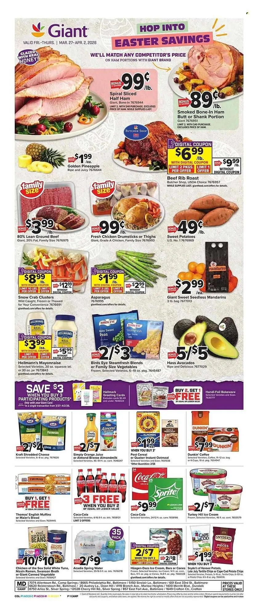 Giant Food weekly ad - 1