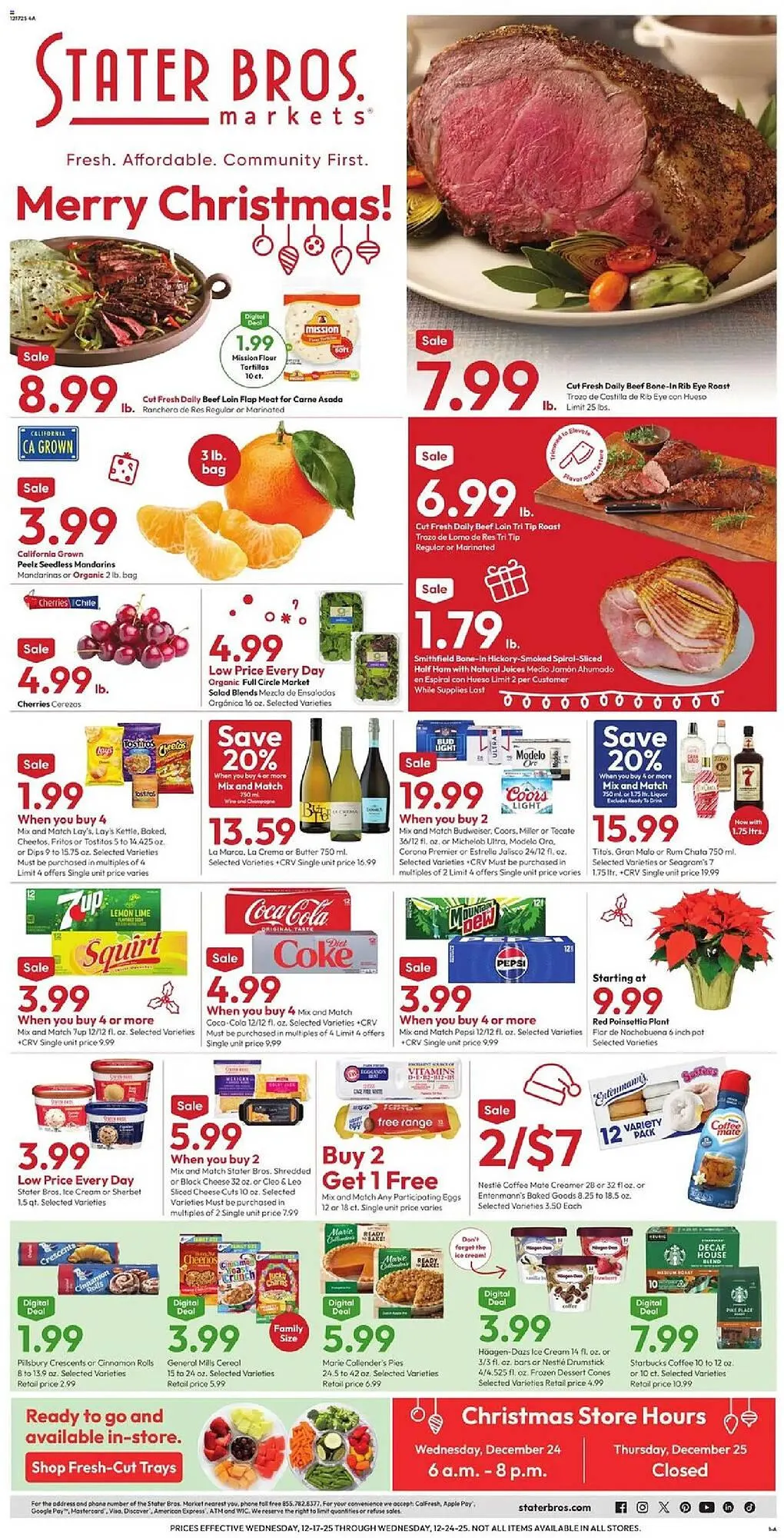 Weekly ad Stater Bros weekly ad from December 17 to December 25 2025 - Page 1