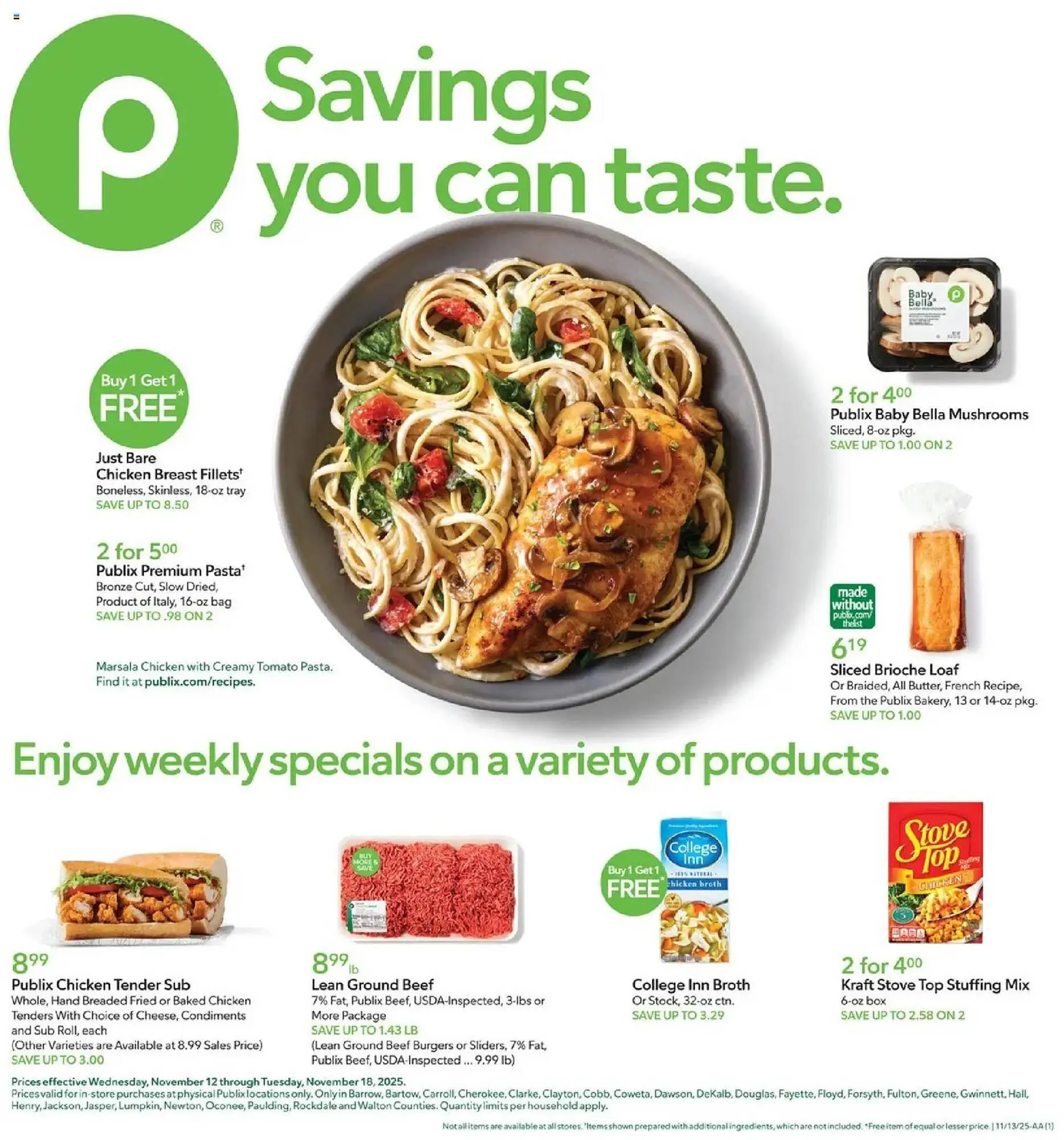 Weekly ad Publix weekly ad from November 12 to November 18 2025 - Page 1