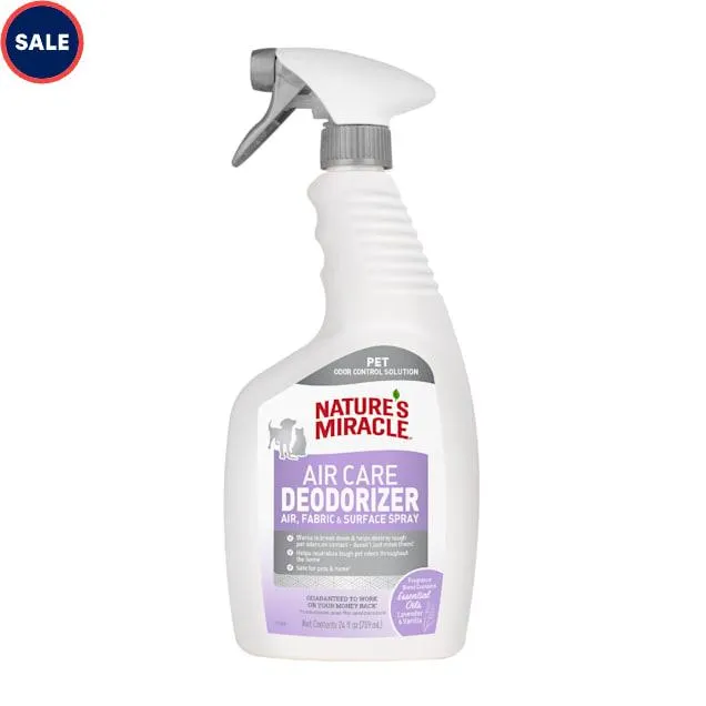 Nature's Miracle Air Care, Fabric and Surface Spray Lavender & Vanilla Scent Pet Odor Eliminator Deodorizer, 24 fl. oz.