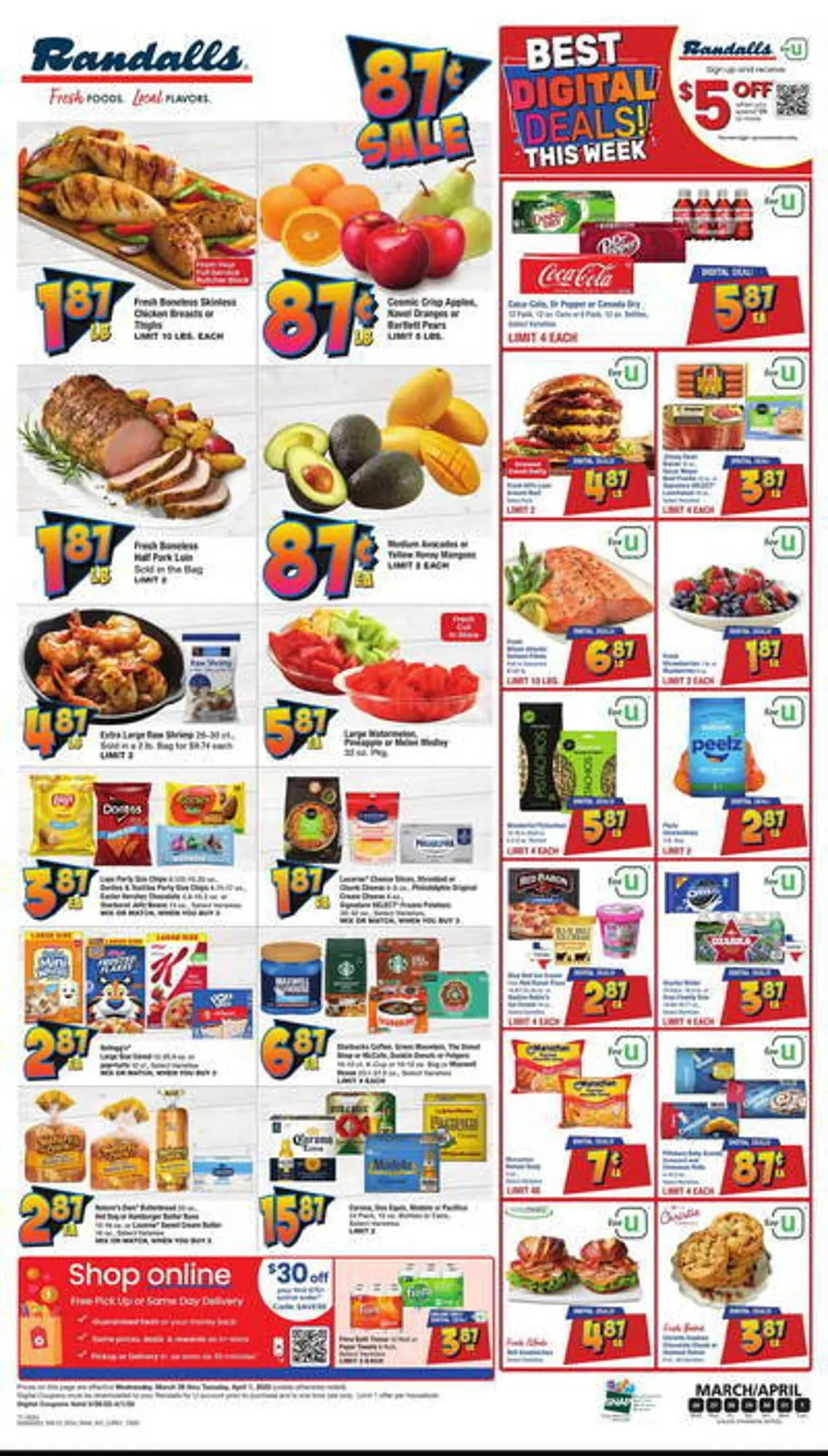Weekly ad Randalls Weekly Ad from March 26 to April 1 2025 - Page 1